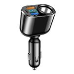 Car Charger Cigarette Lighter Adapter, 150W Car USB Adapter Cigarette Lighter USB Charger 12V/24V USB C Car Plug Power Adapter Lighter Phone Charger for iPhone Samsung Galaxy GPS Dash Cam