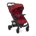 Joie Muze Lx One Hand Fold Stroller with Flat Reclining Seat (Birth to 15 Kg), Cranbery (Net Weight - 9.36 KG)
