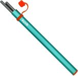 Kuvik Titanium Chopsticks with Green Carrying Case - Ultralight and Reusable Chopsticks for Camping