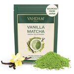 VAHDAM, Japanese Vanilla Matcha Green Tea Powder (100g) Sourced from Japan | Premium Matcha Powder With Pure Vanilla | Brew Delicious Vanilla Matcha Latte