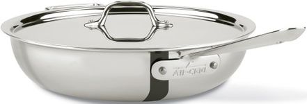 All-Clad 440465 D3 Stainless Steel All-in-One Pan Cookware, 4-Quart, Silver