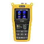 VF-6800P Satellite Finder DVB-S2/T-C MPEG4 Sat Finder Meter 2.4 Inch LCD HD Digital Satellite Finder for TV Receiver, with Flashlight Compass