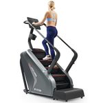 Sunny Health & Fitness Premium High-Intensity Stepper Stair Climber, Commercial Grade Stepmill Exercise Machine, 25 Levels of EMS, Cardio and Lower Body Workouts, 400LB Capacity - SF-X7300