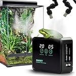 MECESOR Reptile Humidifiers Smart Misting System for Reptile Terrariums, Reptile Mister Automatic with Timer, 360° Adjustable Misting Nozzles for Chameleons, Snake, Frog, Turtle, Lizard