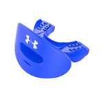 Under Armour Lip Guard for Football. Breathable & Comfortable Mouth Guard. Lip / Teeth / Mouth Protection. Works with Braces, Anti Clenching. Youth & Adult Sizes. Mouthguard Includes Helmet Strap