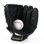 Youth Baseball Glove (9.5-12.5 Inch) | Right Handed Kids Infied Baseball Glove Catcher Softball Mitts | Easy Close T-Ball Tee Ball Glove | Right Hand Throw | Soft PU Leather | for Boys Girls