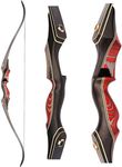 PMZ Recurve Bow and Arrow, Newset Professional Aldults Archery Hunting Bow, 60'' Wooden Takedown Bow, for Youth Beginners to Advanced Outdoor Practice & Hunting, Right Hand, 40 lbs