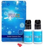 Sky Glue D 2 Bottles Powerful Strong Eyelash Extension 5ml - Professional Black Eyelash Individual Extension Adhesive - 1-2s Fast Drying / 4-6 Weeks Lasting time TUBeauty