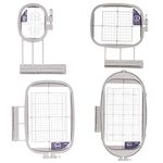 4 Embroidex Hoops for Brother/Babylock Embroidery Machine (SA437, SA438, SA439, SA441) ) Duetta Quatro Dreammaker Dreamweaver innovis Luminaire Innov-ís XP NQ1700E NQ3700D