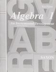 Saxon Algebra 1 Tests Only Third Edition: Home School-tests