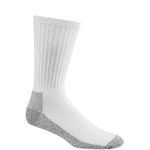 Wigwam At Work Crew 3-Pack S1221 Sock, White/Sweatshirt Grey Lt - MD