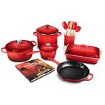 Le Creuset 16 Piece Cookware Set (Cerise)