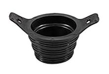 Camco 39317 3-in-1 Flexible Sewer Hose Seal, Black - Makes Connection to RV Sewer Hose Inlets Easier - Features Wings for Easy Removal