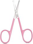 Grooming and Nose Hair Scissors – Nasal Hair Cutters - Sharp Blades Trimming Scissors for Eyebrows, Beard, Mustache & Facial Hair or Men & Women – Stainless Steel, Safety Rounded Blunt Tip