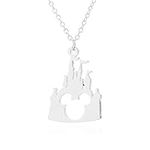 Mickey Pendant Necklace with Gems f