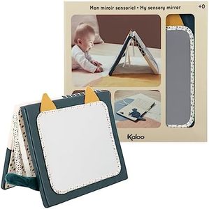 KALOO - Stimuli - Mi Espejo Sensorial Reversible - Juego Sensorial Bebé - 4 Caras Distintas - Vista y Propiocepción - Desde el Nacimiento, K227001