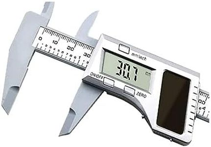 Digital Caliper Vernier 150mm Metric Inch Conversion Solar Powered Ruler LCD Screen Depth Gauge Measuring Tool Digital Vernier Solar Calipers