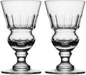 Amehla Original Absinthe Glasses: Set of 2 - Vintage Reservoir Absinthe Glass,Pontarlier Style Cordial Cocktail Glasses