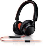 Philips On-Ear Closed-Back Headphones with Smartphone Remote and Mic Headphone (M1BO)