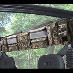 MYDAYS UTV Roll Cage Organizer Case, Cargo Rear Storage Bag Gear Bags,Tools Storage Solution for Most Full Size UTVs, Polaris, Yamaha and Kawasaki UTVs (Camo)