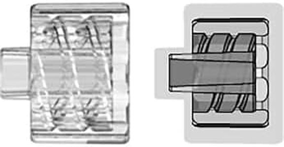 MycologyLids 10 Pack PP Male Luer Lock Plug (Cap) Adapter, Clear, ML1001