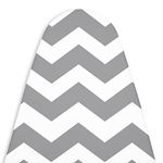 Encasa Homes Ironing Board Cover with 3mm Thick Felt Pad for Steam Press (Fits Standard Large Boards of 125x39 cm) Heat Reflective, Scorch & Stain Resistant, Printed - Zig Zag