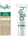 Hello Naturally Whitening Fluoride Toothpaste, Farm Grown Mint, Vegan, SLS Free, Gluten Free and Peroxide Free, 98 mL