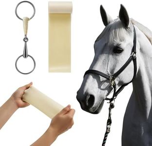 Latex Horse Bit Wrap 100% Pure Natural Latex Ultimate Horse Bit Protector Self-Adhering Horse Bit Wrap for Equines Equestrian Elastic Horse Bit Care Equine Supplies Bit Shielding Bit Bandage Tape