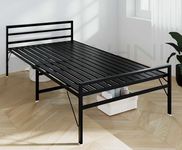 SAHNI PORTABLE FURNITURE Heavy Duty Frame Single Iron/Metal/Steel Folding/Foldable Bed/Cot Frame for Guest, Sleeping, Fully Powder Coated (Single XL 6FT X 3FT)