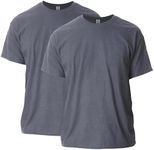 Gildan Men's Ultra Cotton T-Shirt, Style G2000, MultiPack, Dark Heather (2-Pack), Large