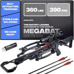 BALLISTA MEGABAT Reverse Compound Crossbow w/Scope - 390 FPS 360 lbs