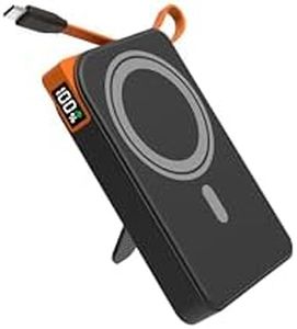 for Magsafe Battery Pack 10000mAh, 3-in-1 Magnetic Portable Charger with USB-C Cable 22.5W Fast Charging, Foldable Stand Wireless Power Bank, Powerbank Compatible with iPhone 17/16/15/14/13/12 Series