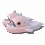 Shark Sliders Slippers for Women Men Non-Slip Quick Dry Shark Slides Super Soft Open Toe Sandals Pillow Shower Slippers for Indoor & Outdoor 3-adulto-Pink 7