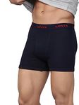 Levi's Men's Cotton 100 CA Regular Solid Boxer (Pack of 1) (#001-BOXER Brief-Navy-P1 S)