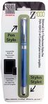 Zebra Pen Z-1000 2 in 1 Universal Touchscreen Stylus Stick Pen 1-Pack Barrel Ink, 33221 (Blue)