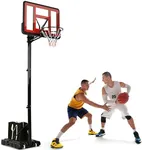 YITAHOME Portable Basketball Hoop, 5.5-10FT Adjustable Basketball Hoop Outdoor, Basketball Hoops & Goals with Shatterproof Backboard, Wheel Base for Indoor Outdoor