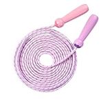 OTraki 16 Ft Long Kids Skipping Rope 1 Pack Multiplayer Team Group Jump Rope Wooden Handle Adjustable Cotton Rope Wear-resistant 5 Meters Jumping Rope for Adult Children School Sport Game Outdoor