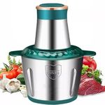 RVKA Multipurpose Grinder with 2Ltr Stainless Steel Bowl, Electric Chopper Blender for Grinding or Blending of Meat, Vegetables, Fruits & Nuts| 2 Speed Modes Mixer(1pcs)