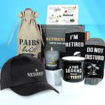 Retirement Gifts for Men 2024-6 Pieces Best Retired Gifts for Male Friend Teacher Coworker Nurse - Happy Retirement Party Decorations Present Ideas - Cool Retirement Gifts Birthday Christmas Gifts