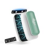 AQQA Fish Tank Cleaner Magnet, Strong Magnetic Aquarium Glass Cleaner with 2 Detachable Scrapers for up to 0.32" Thick Glass/Acrylic Aquariums