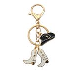 Taicols-Western Cowboy Keychains for Men and Women, Creative Jewelry Gifts, Cute Cowboy Hats and Cowboy Boot Keychains