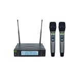 Q Audio QWM 1960 V2 HH UHF Dual Channel True Diversity Wireless Microphone System