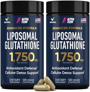 Alpha Flow Liposomal Glutathione Supplement with Vitamin C, Alpha Lipoic Acid & Phospholipid Complex, 2 Pack