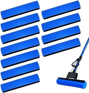 ENIPEDITA 12 Pcs Roller Mop Refill Blue PVA Sponge Mop Head Replacement Bulk Absorbent for Business Garage Home Kitchen Bathroom Cleaning