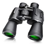 Slokey Discover The World 10x50 Binoculars - Powerful Adult Binoculars for Professionals, Hunting, Astronomy, Birds, Camping - Includes Suitcase, Strap, Chamois