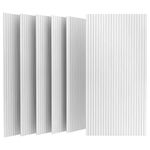 UMIACOUSTICS 6 Packs Acoustic Panel,48 x 24 x 0.4 Inches Sound Absorbing Door Panel,Decorative Wall Panels Equidistant Slot for Room,Home Theater,Studio