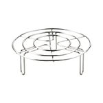 Luckious Round Air Fryer Rack, Stainless Steel Round Steam Rack, Multi-Purpose Cooking Steam Cooling Rack for Air Fryer, Steamer, Kitchen Accessories (15CM)