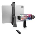 zeadio Smartphone Tablet Tripod Mount Adapter, Tablet Cellphone Tripod Clamp Holder with Ball Head Mount, Fits for iPhone and Android Cellphone, Fits for iPad, Microsoft Surface, Nexus and Any Tablet