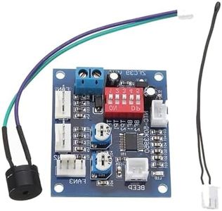 hiBCTR DC 12V 5A PWM PC CPU Fan Temperature Control Speed Controller Board Speed Controller Temperature Probe Buzzle