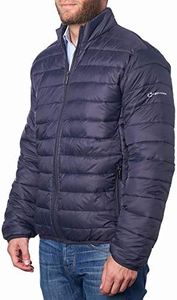 Alpine Swiss Niko Mens Down Alternative Jacket Puffer Coat Packable Warm Insulation & Lightweight NVY MED